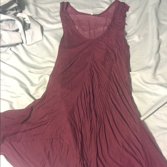 Free people sexy plum mini dress