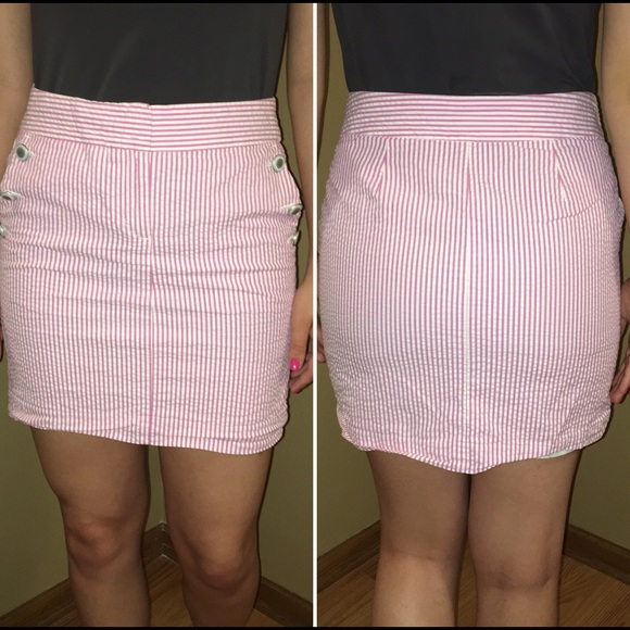 LOFT Seersucker Skirt