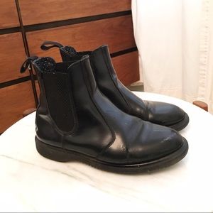 Black Doc Marten Flora Chelsea Boots