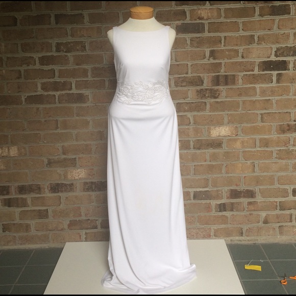 Elegant Flattering and Charming White Gown