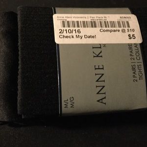 Anne Klein women's 2 pair pack ribbed tights.