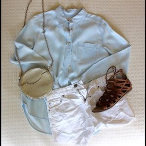 American Eagle chambray button down
