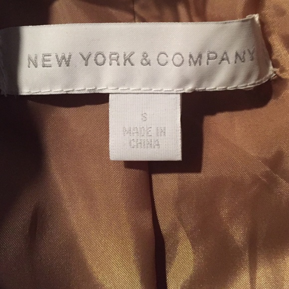 Tan New York & Company Trench Coat - Picture 2 of 2