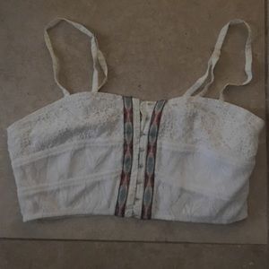 BKE White Hook-up Bralette