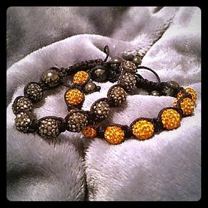 Shamballa bracelet set of 2