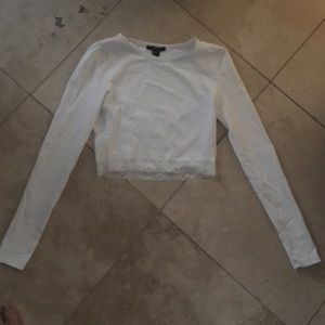 Forever 21 Long Sleve Crop Top
