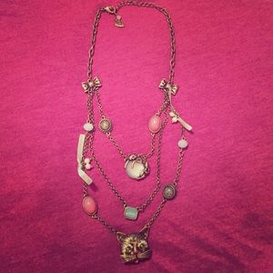 Betsey Johnson cat necklace