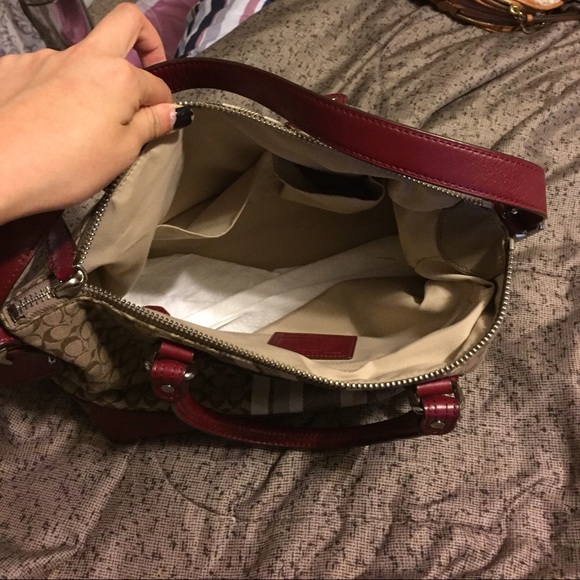 Coach Monogram Tassel Shoulder Bag - Picture 3 of 3