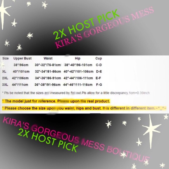 🌺2XHP🌺BNWT PLUS SIZE HIGH WAISTED BATHING SUIT - Picture 4 of 4