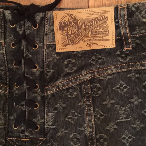 Louis Vuitton Denim Skirt Ruffle - Picture 4 of 4