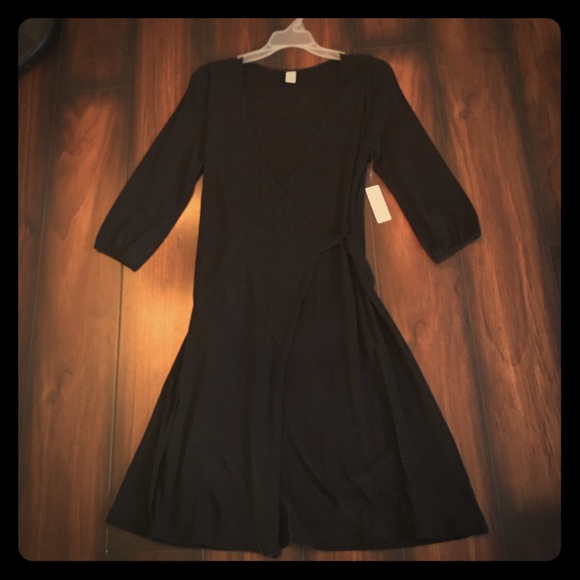 Black Wrap Dress