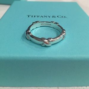 Tiffany & Co. Sterling Silver Signature 5X Ring