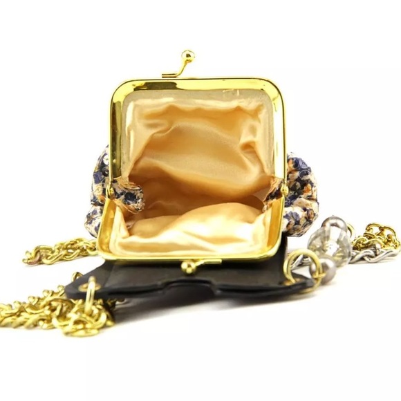 Steve Madden  leopard print Tan Clutch  kiss lock - Picture 2 of 4