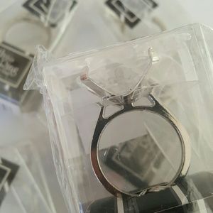 NIB 5pc Diamond Ring Keychain