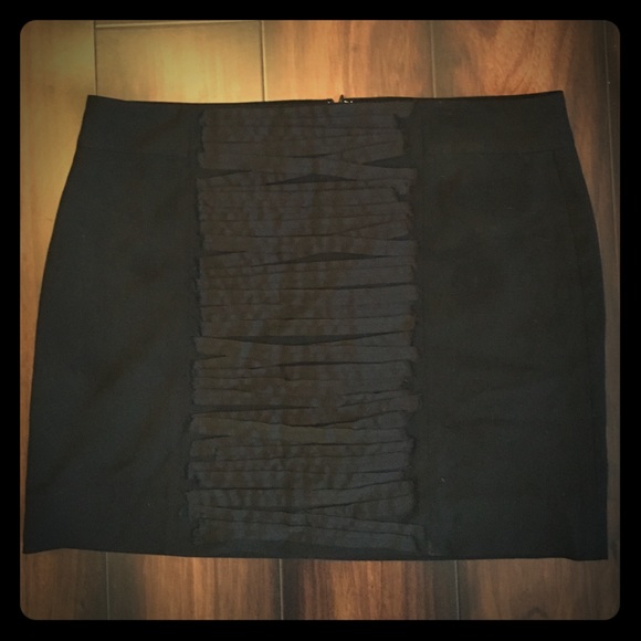 Black Mini Skirt With Detail