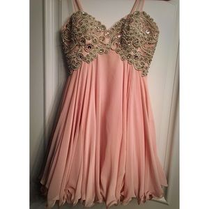 Blush pink Xscape gown