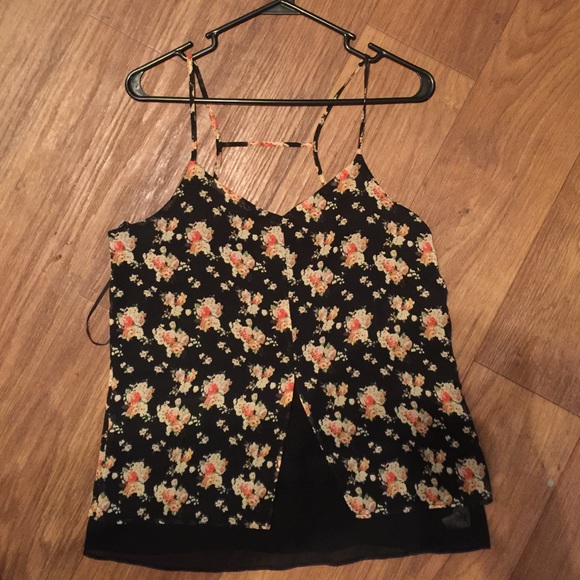 Forever 21 camisole flowers SMALL