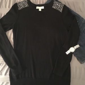 Michael Kors shoulder embellished sweater