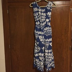 Blue and white Anthropologie jumper. Size XS