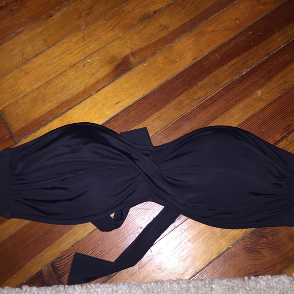 Black bathing suit top