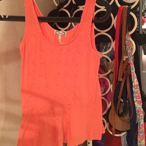 Salmon pink Kirra top