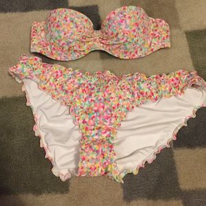 VS strapless multicolored bandeau