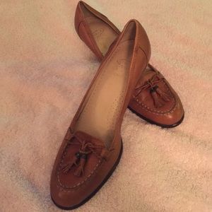 Joan&David tan tassel shoes