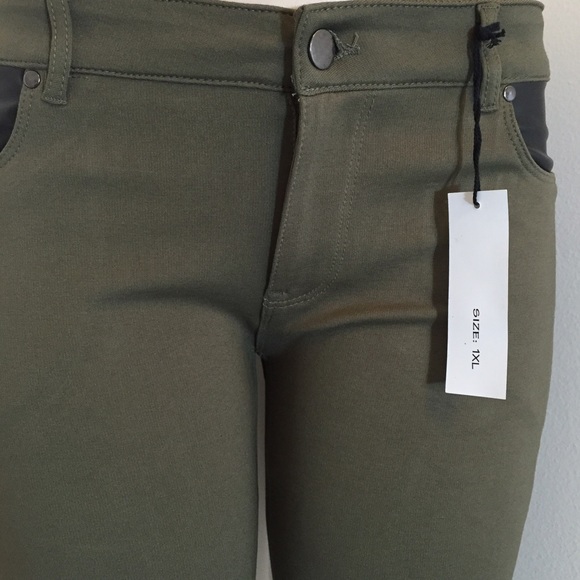 5 pocket military green leggings 1XL/2XL left B006 - Picture 2 of 4