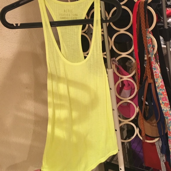 Highlighter yellow Aerie racerback tank - Picture 1 of 1