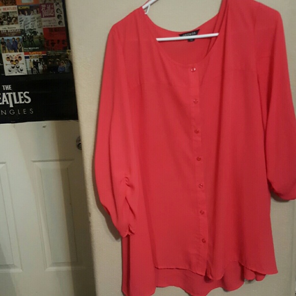 Pink Flowy top
