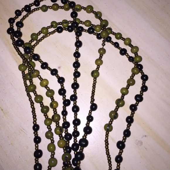 Wrap bead necklace