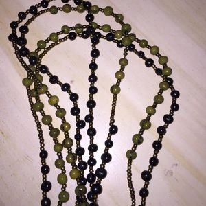 Wrap bead necklace