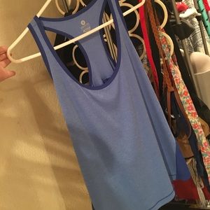 Blue racerback tank