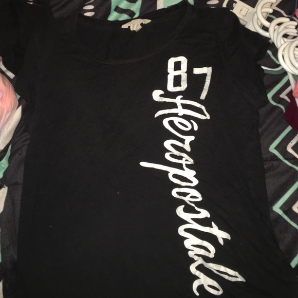 black Aeropostale t-shirt size XL - Picture 1 of 3