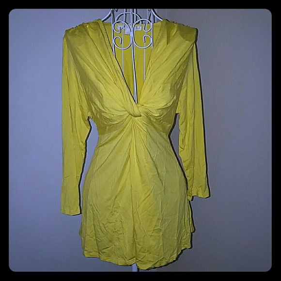 Boston Proper Knot Baby Doll Top