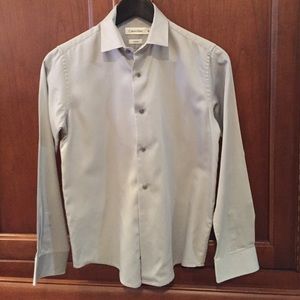 Boys Calvin Klein sateen dress shirt