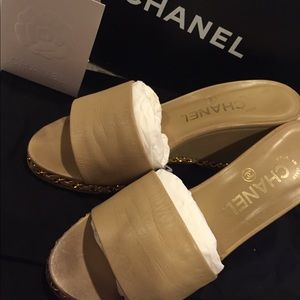 Chanel Mules Wedges (Size 36/ US 6)