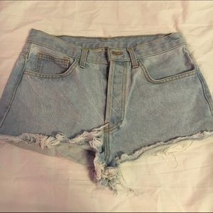 Light wash denim shorts - BM