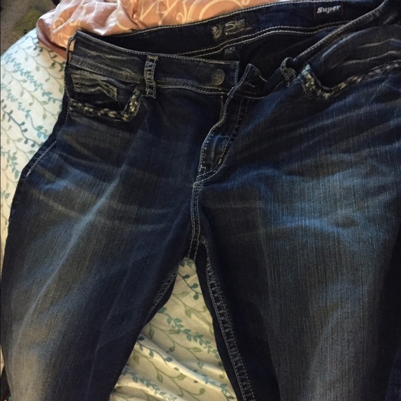 FINAL PRICE-Size 20 silver jeans