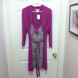Maidenform Nightgown & Robe Set