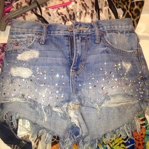 Custom high waist Hollister shorts