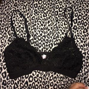 Clasp back lace bralette