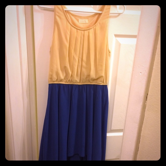 High low two toned dress