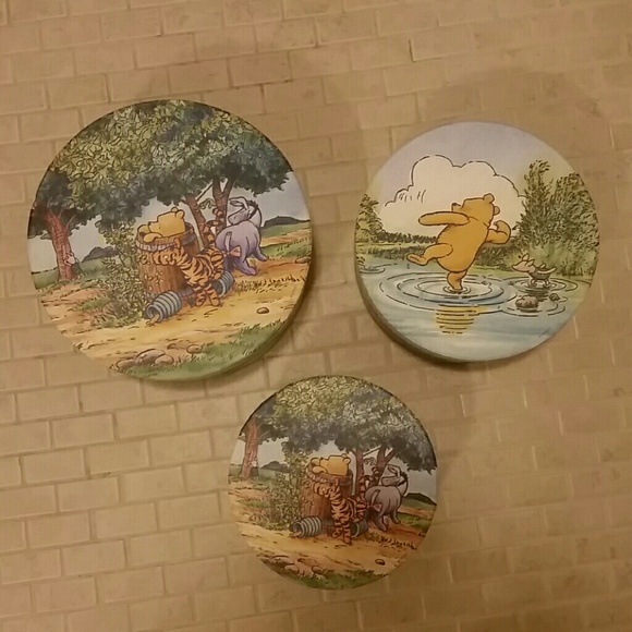 Disney Other - SOLD Winnie the Pooh Nesting Storage Boxes