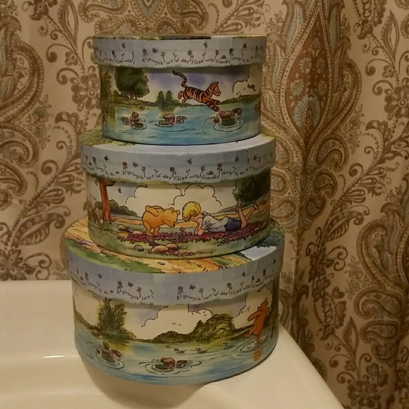 SOLD Winnie the Pooh Nesting Storage Boxes - Picture 2 of 4