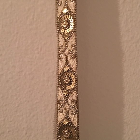 LOWEST NWT FREE PEOPLE gold sequin BELT