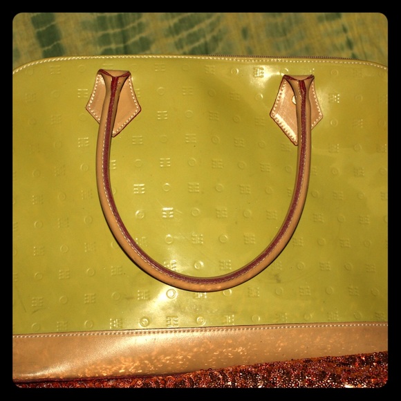 Vintage Pea Green Arcadia Handbag