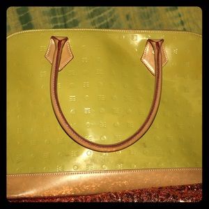 Vintage Pea Green Arcadia Handbag