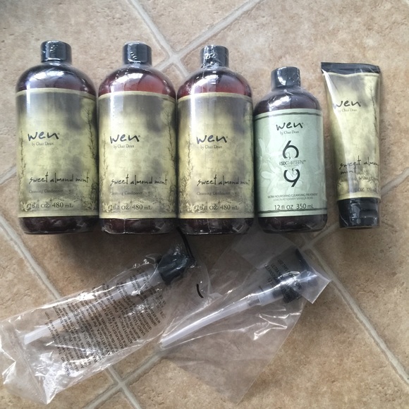 Wen Sweet Almond Mint hair treatment set