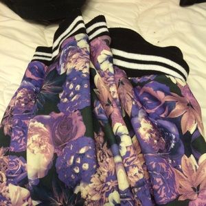 Flower print sweat pants. Willing to trade